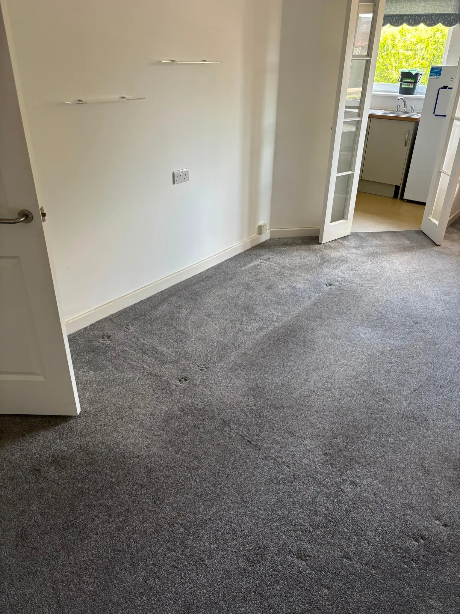 Cleared rental room after an end-of-tenancy clearance Empty, cleared room in a rental property after an end-of-tenancy clearance.